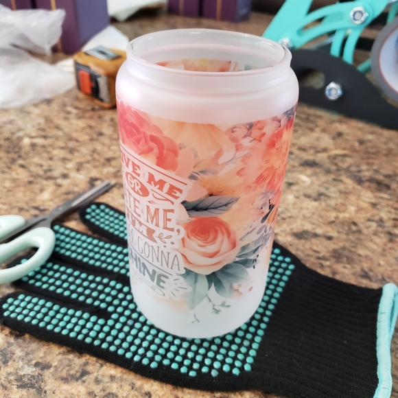 16oz frosted beer can glass - Picture 2 of 2